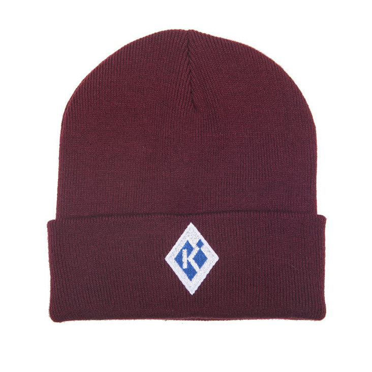 Krieghoff K-Diamond Beanie - Burgundy