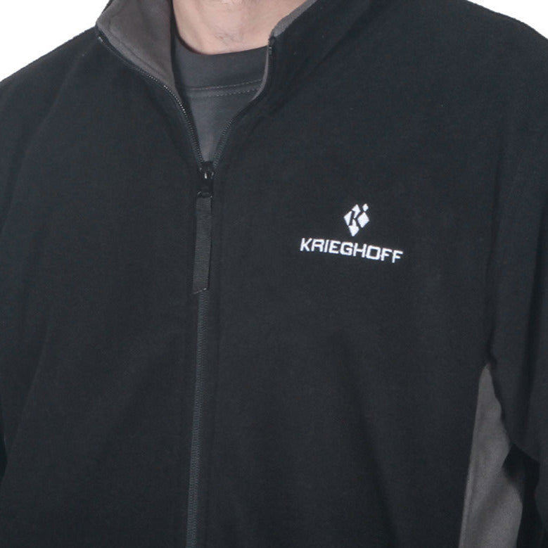 Krieghoff Two-Tone Fleece Jacket - Black/Grey
