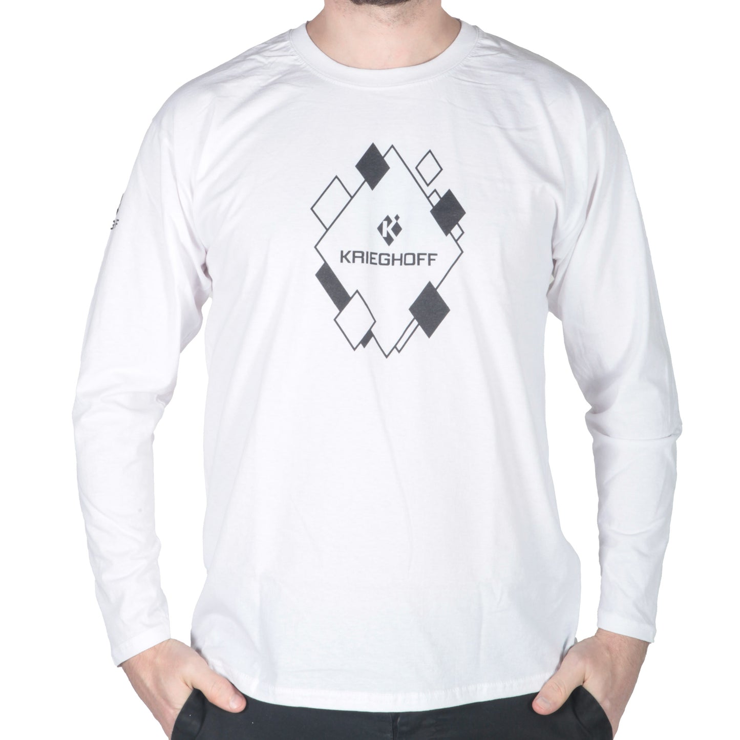 Krieghoff Diamond Long Sleeved T-Shirt - White