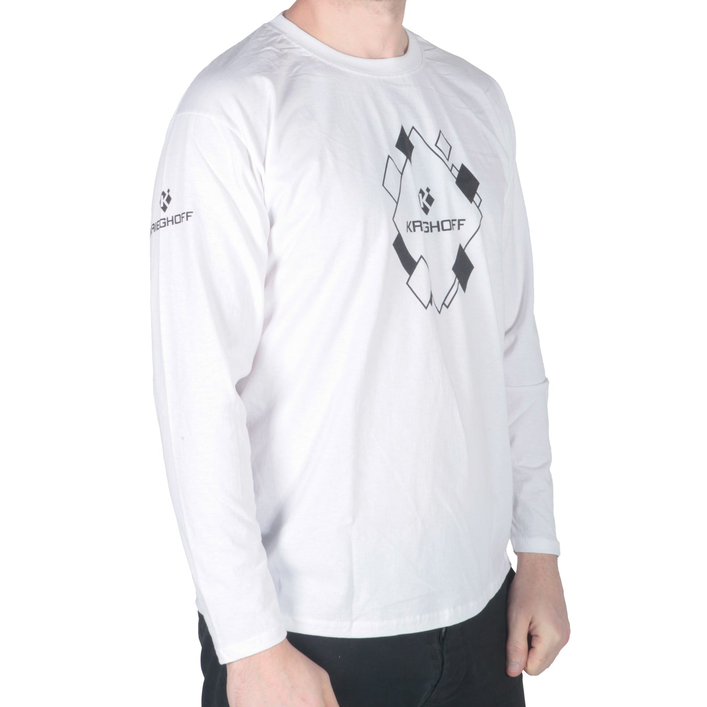 Krieghoff Diamond Long Sleeved T-Shirt - White