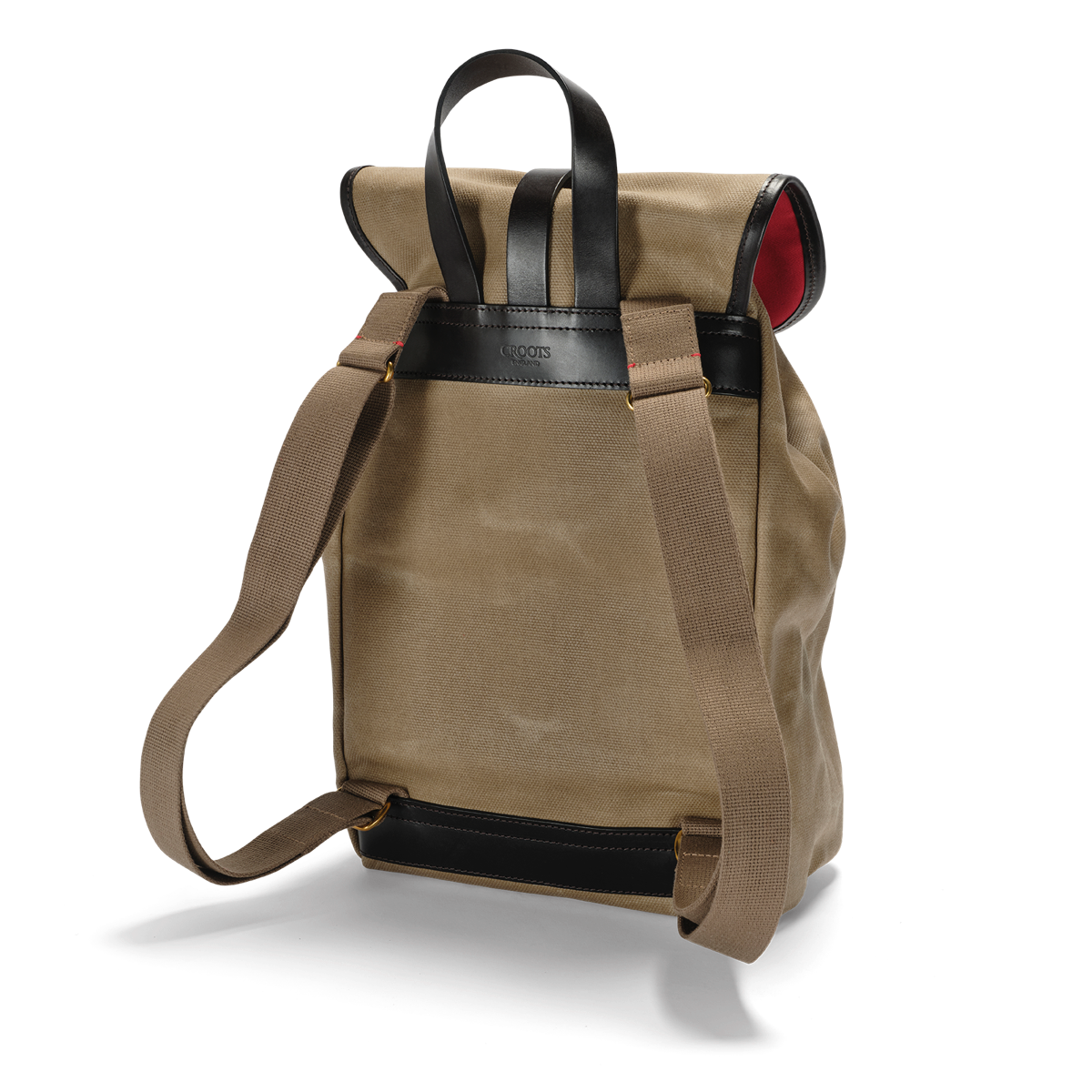 Croots Vintage Canvas Rucksack in Sand - Drawstring