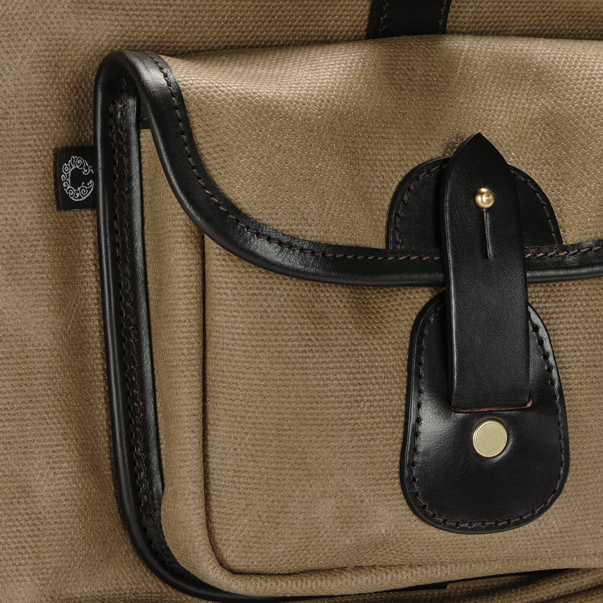 Croots Vintage Canvas Rucksack in Sand - Drawstring