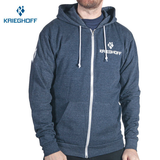 Krieghoff Full Zip Hoodie Jacket - Navy