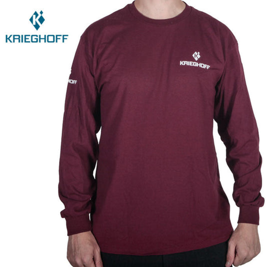Krieghoff Ultra Cotton Long Sleeved T-Shirt - Burgundy
