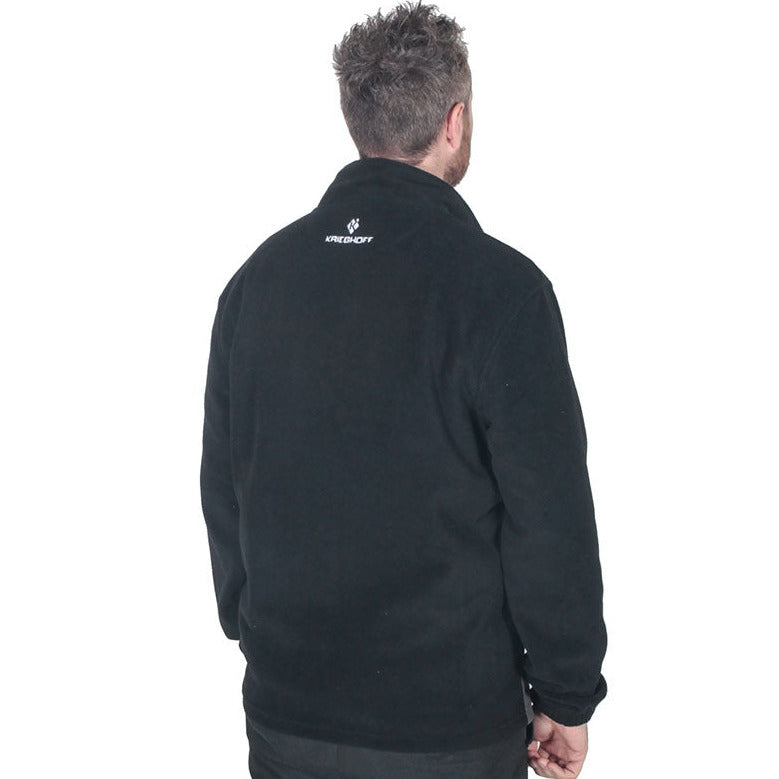 Krieghoff Two-Tone Fleece Jacket - Black/Grey