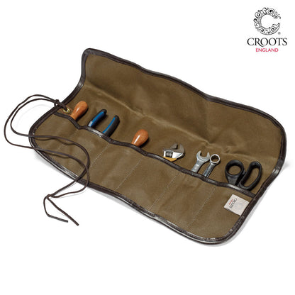 Croots Canvas and Leather Tool Roll