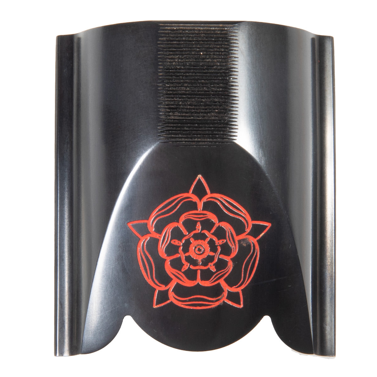 K-80 Top Latch, Blued with Red Tudor Rose