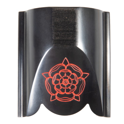 K-80 Top Latch, Blued with Red Tudor Rose