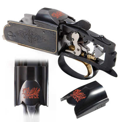 K-80 Top Latch, Blued with Welsh Dragon