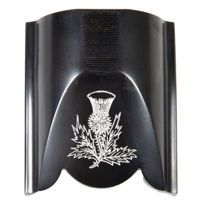 K-80 Top Latch, Blued with White Scottish Thistle