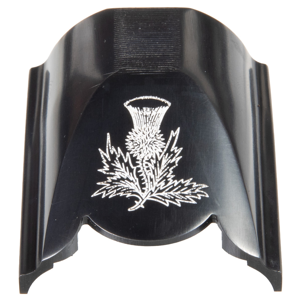 K-80 Top Latch, Blued with White Scottish Thistle