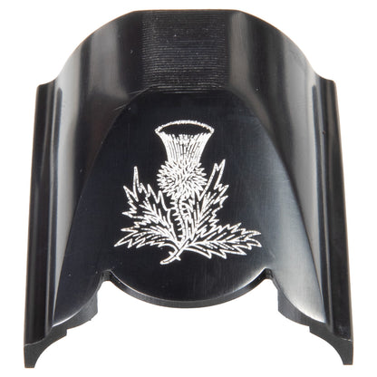 K-80 Top Latch, Blued with White Scottish Thistle