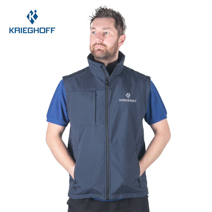 Krieghoff Soft Shell Body Warmer - Navy/Grey