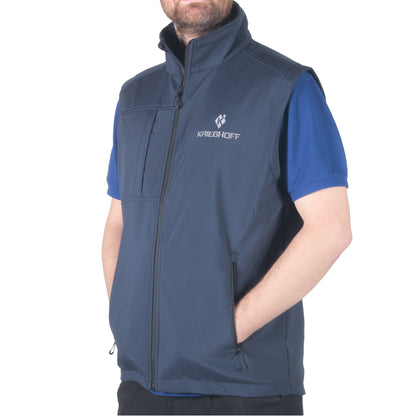 Krieghoff Soft Shell Body Warmer - Navy/Grey