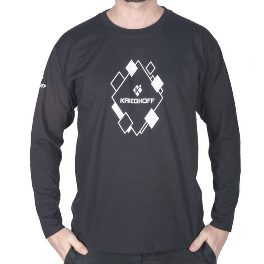 Krieghoff Diamond Long Sleeved T-Shirt - Black