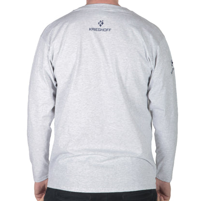 Krieghoff Diamond Long Sleeved T-Shirt - Heather Grey